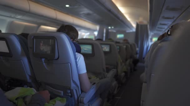 A fedélzeten történő repülés során — Stock videók
