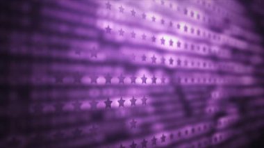 Yıldızlarla soyut mor dijital döngü arka planı