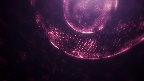 Abstract Roxo Tecnologia Motion Background — Vídeo de Stock