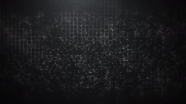 Tecnología abstracta Crypto Grid Grado de color — Vídeo de stock