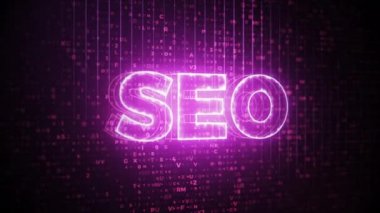 Seo işareti Yaratıcı Animasyon Arka Plan