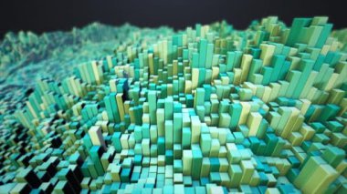 Soyut modern çok renkli küp arka plan