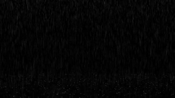 Pluie directe tombant sur l'écran vert Boucle — Video