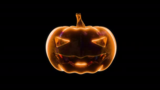 ( 영어 ) Halloween pumpkin Textures Rotation on Green screen background — 비디오