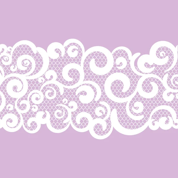 Vector Background Beautiful Lace White Lilac Color — Stock Vector