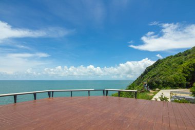 Sky view Kafe, Chanthaburi, Tayland. 31 Mayıs 2020: Gökyüzü manzaralı kafe, Pha Sukniran Manzara Noktası, Chanthaburi