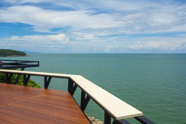 Sky view Kafe, Chanthaburi, Tayland. 31 Mayıs 2020: Gökyüzü manzaralı kafe, Pha Sukniran Manzara Noktası, Chanthaburi