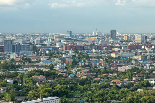 Bangkok Tailandia Junio 2020 Vista Superior Desde Azotea Ciudad Centro — Foto de Stock