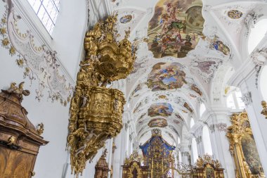 Anglikan Kilisesi, Stift Stams, Stams, Tyrol, Batı Avusturya Devlet Belediyesi Barok manastır manastırda
