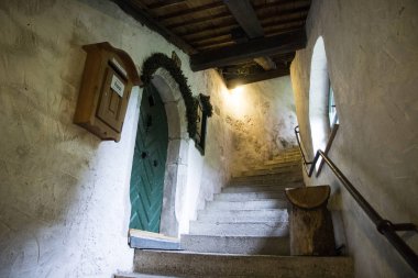 Varsayım Dachstein Salzkammergut kültürel peyzaj, dünya mirası Avusturya Hallstatt, kısmında içinde Katolik Parish Kilisesi