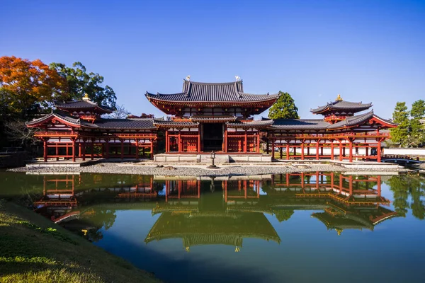 Byodo Kyoto Ken Japon Uji Şehir Bir Budist Tapınağı Geç — Stok fotoğraf