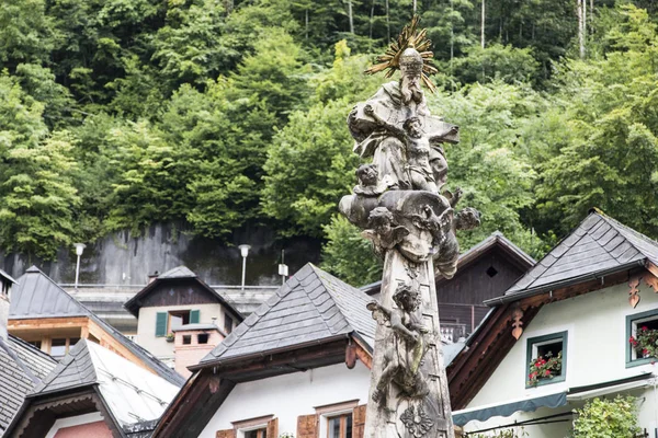 ダッハシュタイン ザルツカンマーグートの文化的景観は オーストリアの世界遺産ハルシュタット 部の民家 — ストック写真