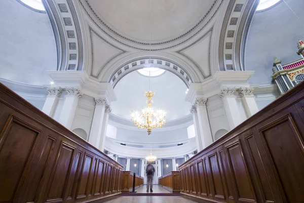 Binnen Helsingin Tuomiokirkko Helsinki Cathedral Finse Evangelische Lutherse Kathedraal Van — Stockfoto