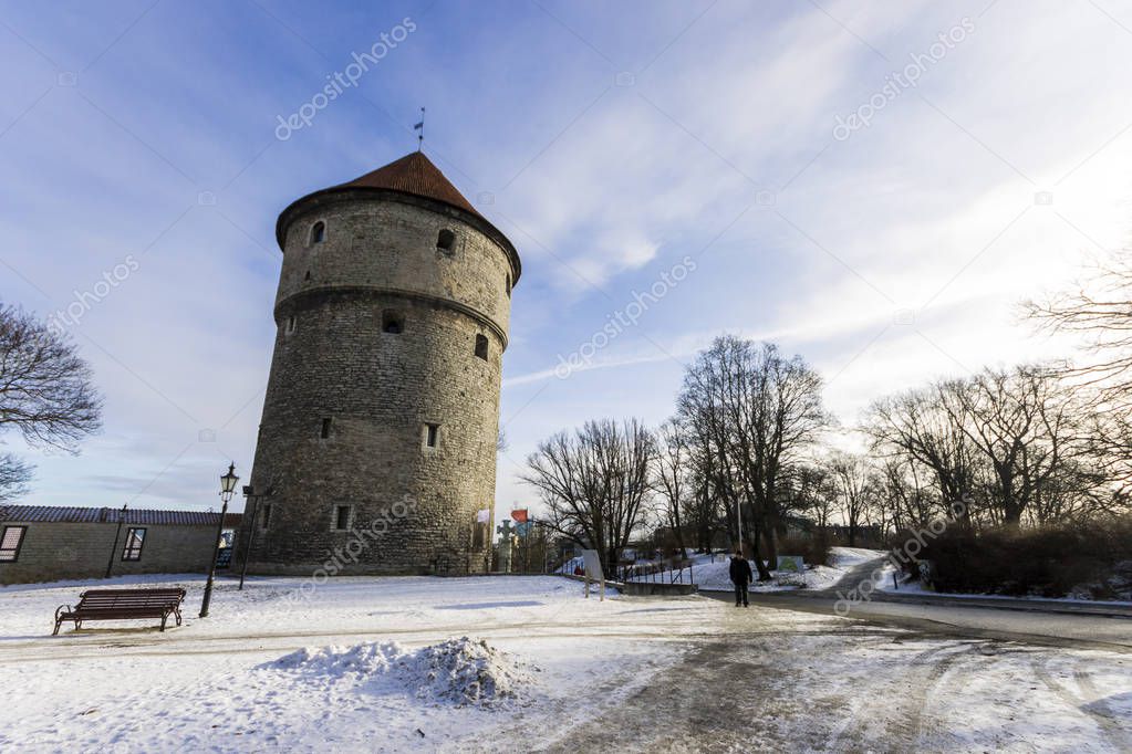 The Kiek in de Kok (Peep into the Kitchen), an artillery tower in Tallinn, Estonia, part of the city surrounding medieval walls