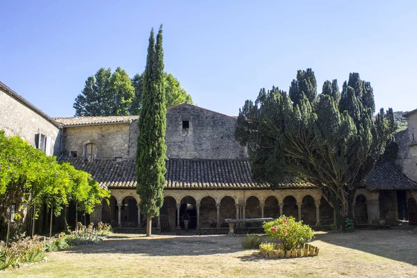 Abbaye Sainte Marie Villelongue Una Antigua Abadía Benedictina Saint Martin — Foto de Stock