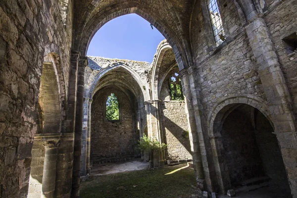 Abbaye Sainte Marie Villelongue Former Benedictine Abbey Saint Martin Vieil — Stock Photo, Image