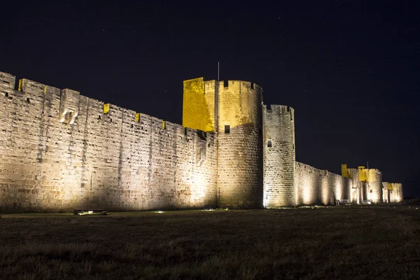 Las Murallas Torres Medievales Ciudad Aigues Mortes Sur Francia — Foto de Stock