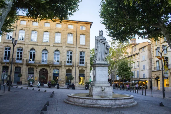 Cours Mirabeau Een Brede Verkeersader Aix Provence Frankrijk — Stockfoto