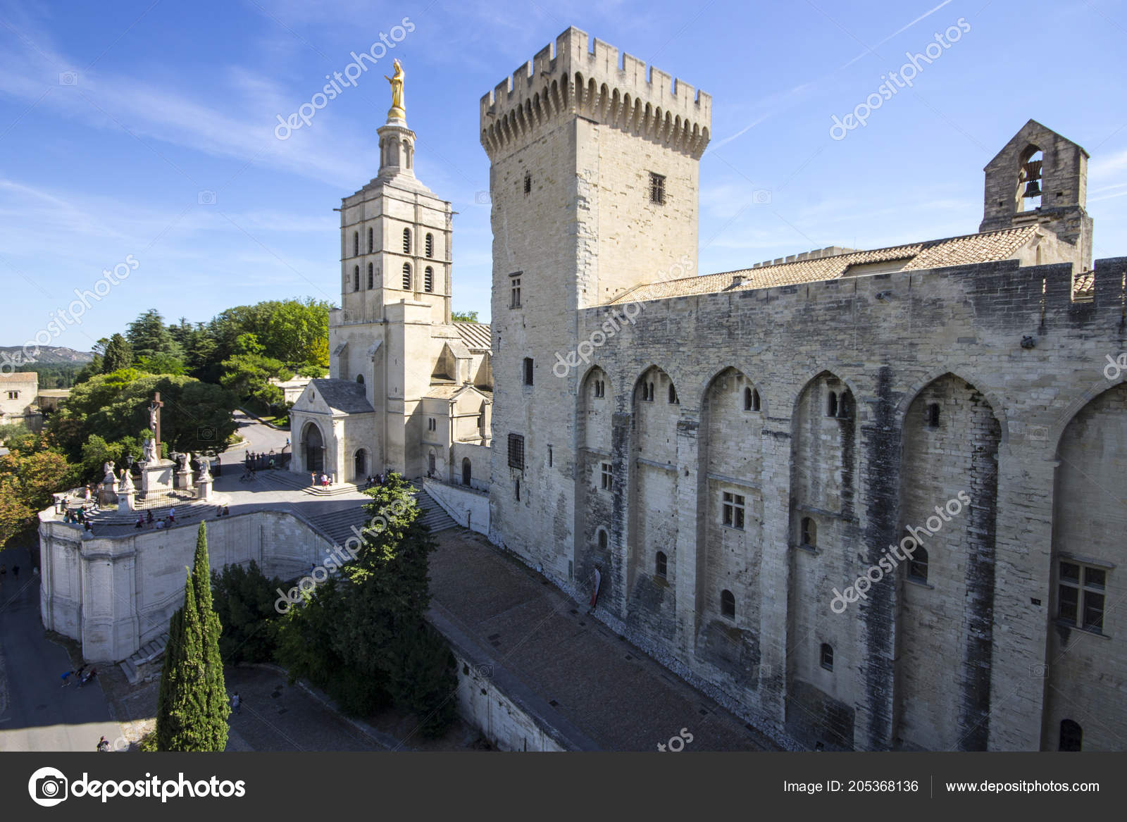 Palais Des Papes Papal Palace One Largest Most Important Medieval