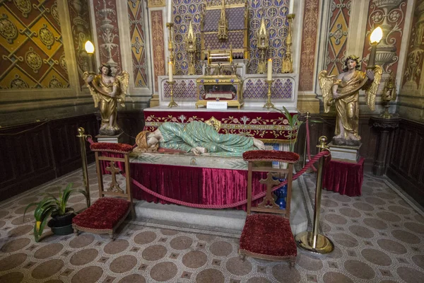 Ένα Άγαλμα Του Αγίου Cecilia Μέσα Καθεδρικός Ναός Albi Γαλλία — Φωτογραφία Αρχείου
