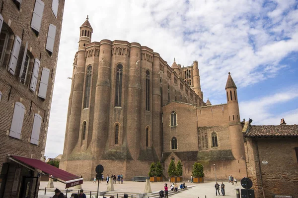 Kathedraal Basiliek Van Sint Cecilia Albi Frankrijk Oorspronkelijk Gebouwd Als — Stockfoto