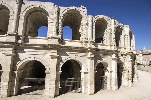 Arles Amphitheatre Arenes Arles French Two Tiered Roman Amphitheatre Southern — Stock Photo, Image