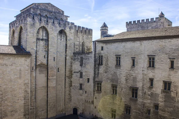 Palais Des Papes Παπικό Παλάτι Ένα Από Μεγαλύτερα Και Σημαντικότερα — Φωτογραφία Αρχείου