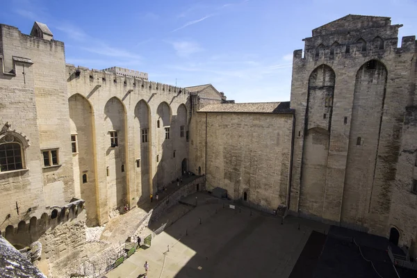 Palacio Los Papas Uno Los Edificios Góticos Medievales Más Grandes — Foto de Stock