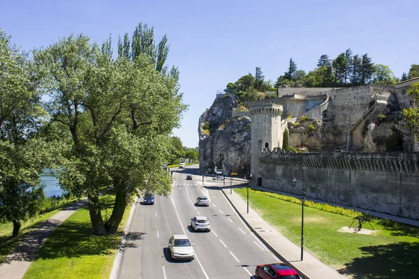 Paredes Torres Cidade Papal Avignon Sul França Património Mundial Desde — Fotografia de Stock
