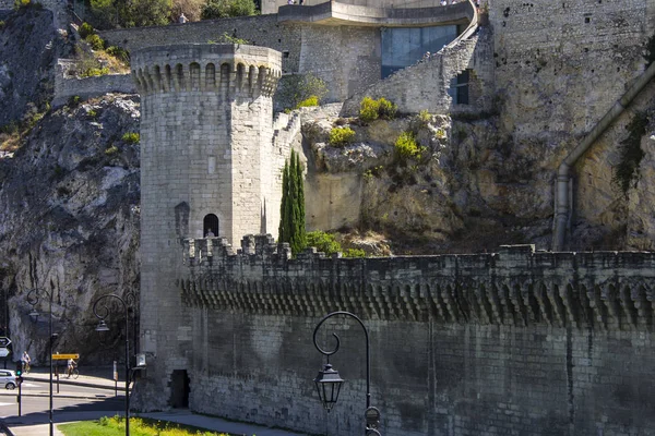 Murallas Torres Ciudad Papal Aviñón Sur Francia Patrimonio Humanidad Desde — Foto de Stock