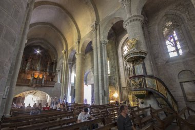 Aziz Nazarius Bazilikası ve Celsus Carcassonne, Güney Fransa Ortaçağ Kalesi kale içinde