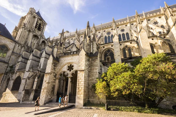 Bourges Cathedral Римско Католическая Церковь Бурже Франция Посвященная Святому Стефану — стоковое фото