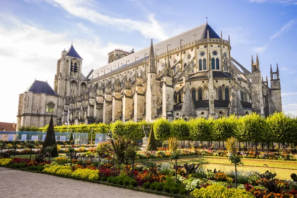 Katedra Bourges Kościół Rzymsko Katolicki Położony Bourges Francja Poświęcony — Zdjęcie stockowe
