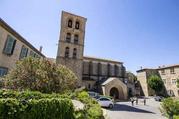 Abbaye Bénédictine Saint Pierre Saint Paul Caunes Minervois France Dans — Photo