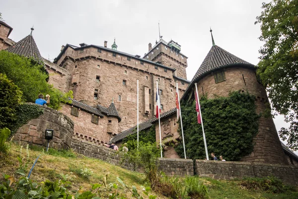 Chateau Haut Koenigsbourg Castillo Medieval Situado Orschwiller Bajo Rin Alsacia — Foto de Stock