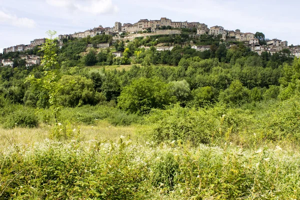 Vistas Cordes Sur Ciel Una Hermosa Ciudad Sur Francia — Foto de Stock