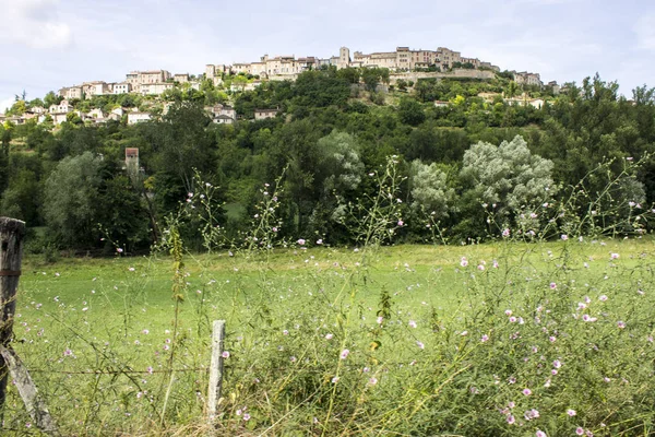 Blick Auf Cordes Sur Ciel Eine Wunderschöne Stadt Südfrankreich — Stockfoto