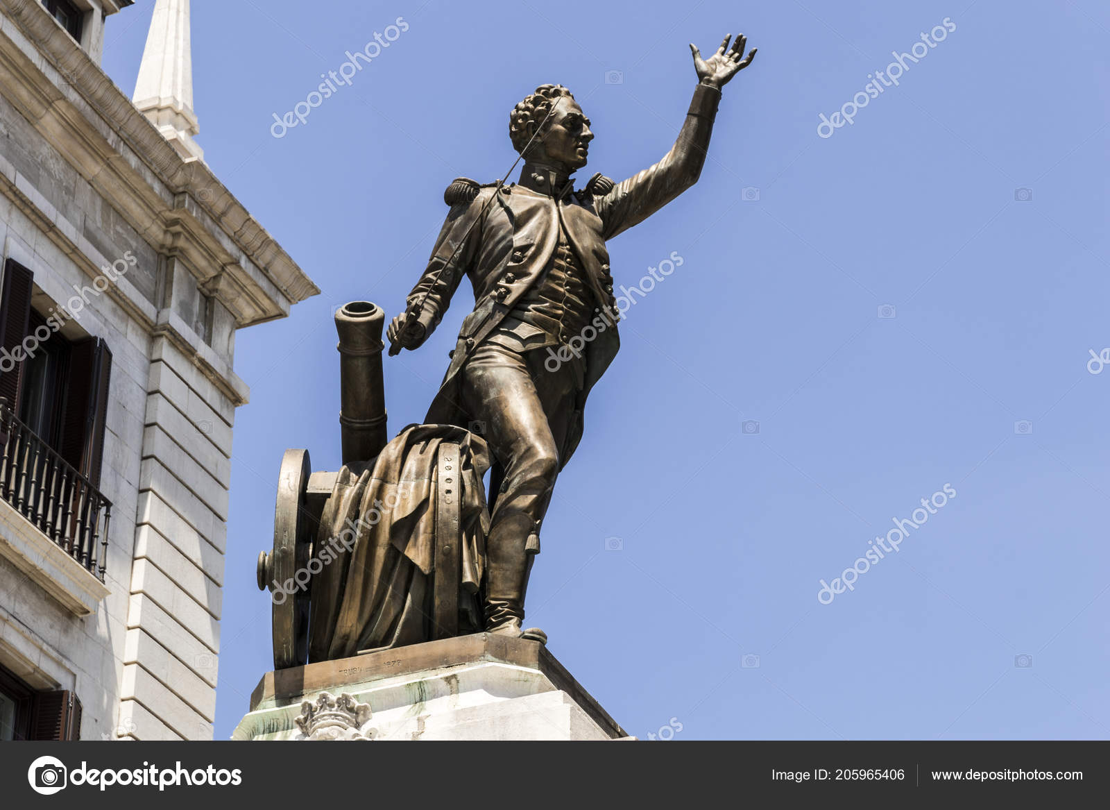 Santander Espagne Monument Pedro Velarde Santillan Capitaine Artillerie Espagnol Celebre Photo Editoriale C Jqnoc