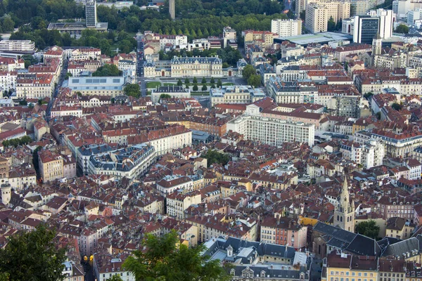 Aerial View Streets Grenoble Fort Bastille Royalty Free Stock Images