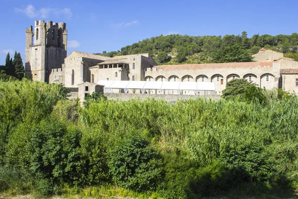 Abbey St Mary Lagrasse (abbaye Sainte-Marie), Fransa, görünümlerini