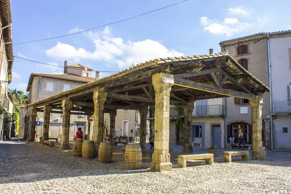 14Th Century Hall Halle Lagrasse France — Stock Photo, Image