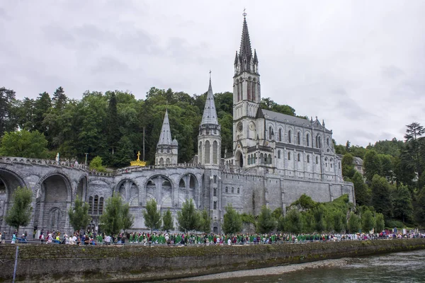 Santuario Nostra Signora Lourdes Meta Pellegrinaggio Francia Famosa Rinomato Potere — Foto Stock