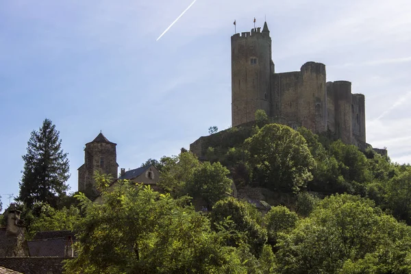 Najac Picturesque Village Aveyron River Southern France Famous Partly Ruined — Stock Photo, Image