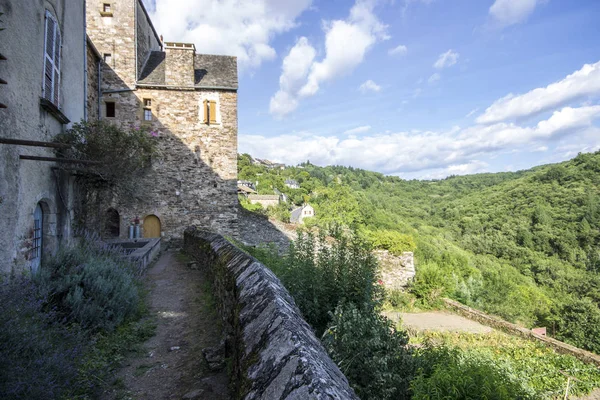 Najac Picturesque Village Aveyron River South France Известный Частично Разрушенным — стоковое фото