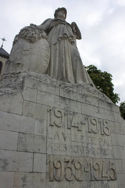Pomnik Wojny Światowej Pau Miejscowość Północnym Skraju Pirenejów — Zdjęcie stockowe