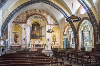 Chateau de Saissac, yıkık bir kale ve bir sözde orduKathar kale, Carcassonne, Fransa'nın Kuzey-Batı