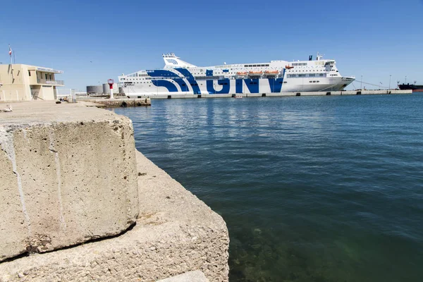 Majestic Середземноморської Пором Судні Управляється Гранді Navi Veloci Порту Sete — стокове фото
