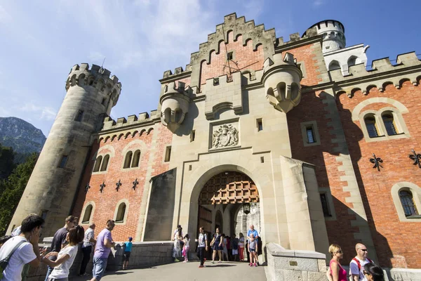 Schloss Neuschwanstein Castillo Nueva Swanstone Palacio Románico Del Siglo Xix — Foto de Stock