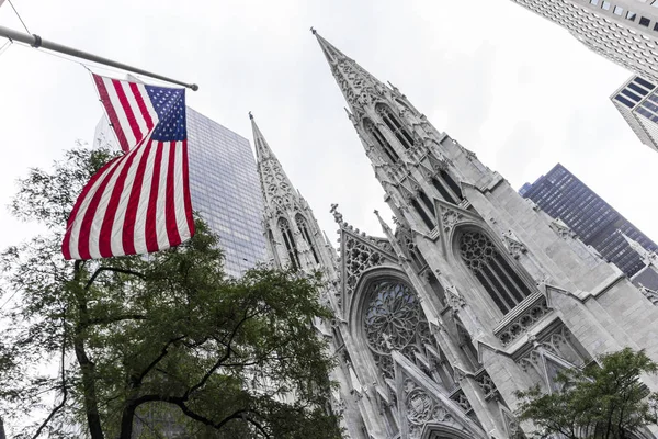 Ciudad Nueva York Catedral San Patricio Una Iglesia Catedral Católica — Foto de Stock