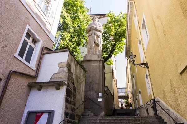 Baden Baden Germany Jesuitenstaffeln Street Old Town Altstadt Statue Otto — Stock Photo, Image